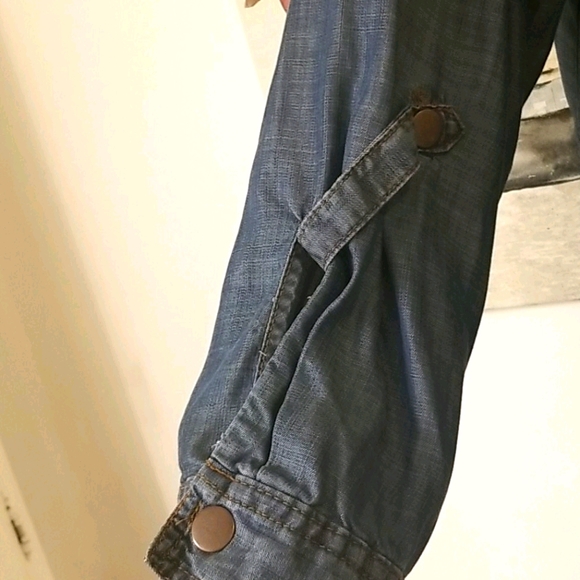 26/28W 3-4X Lite Denim Cargo Utility Lite Jacket - Picture 2 of 9